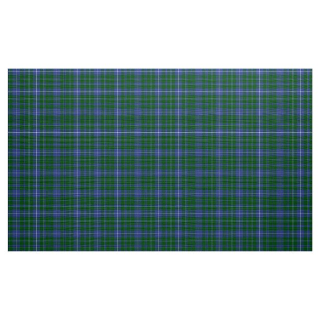 Douglas Tartan Blue Green und Black Kariert Fabric Stoff (Yard (91,4 cm))