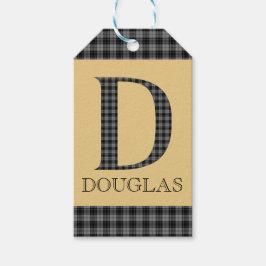 Douglas Tartan Monogram D Geschenkanhänger