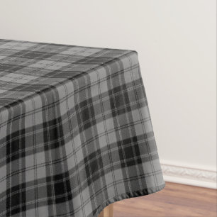 Douglas Vesitarium Kariertes Schwarzes Grau Tischdecke