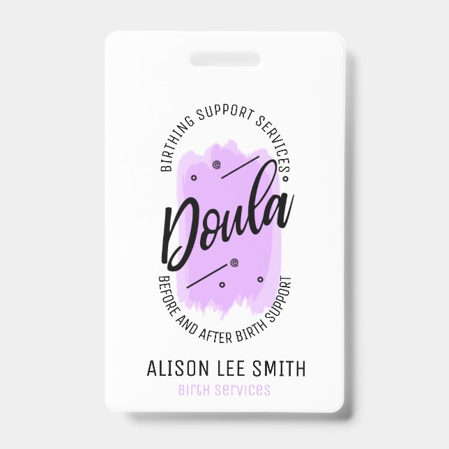 Doula Birth Coach Ausweis (Vorderseite)