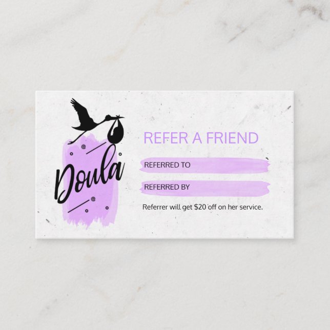 Doula Birth Coach REFENDE Visitenkarte (Vorderseite)