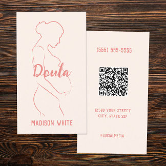 Doula Custom QR Business Card Visitenkarte