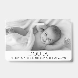 Doula-Foto-Geburtsunterstützungs-Name Ausweis