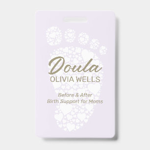 Doula Geburt Postpartum Coach Baby Fuß Ausweis