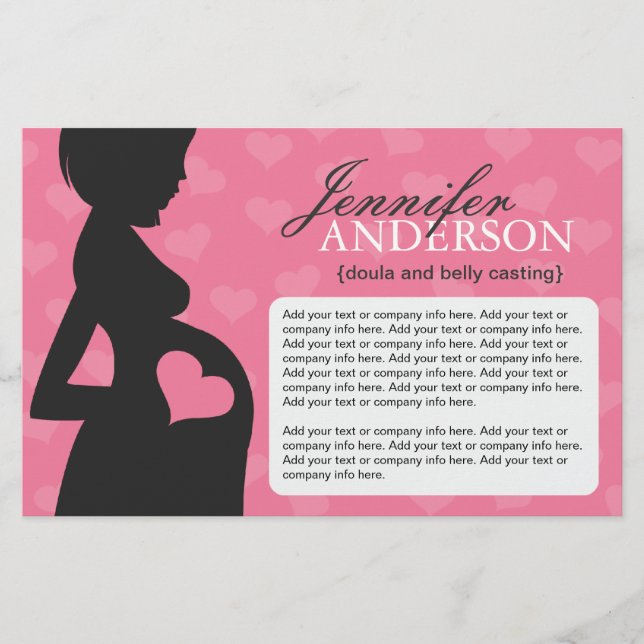 Doula, Hebamme, Flyer von Bly Casting (Vorne)