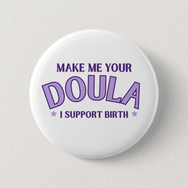 Doula, Hebamme, Geburtsunterstützung, Geburtsschal Button (Vorderseite)