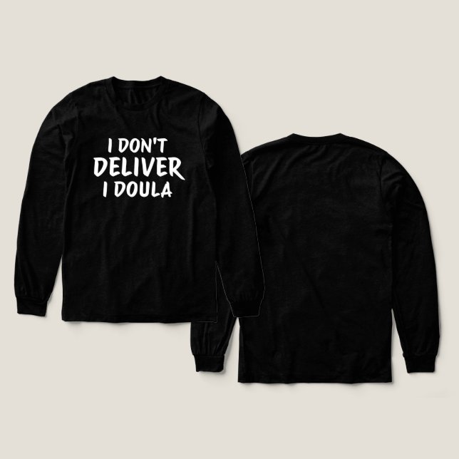 Doula Life Empowerment Quote Design Tri-Blend Shirt (Design Vorderseite & Rückseite)