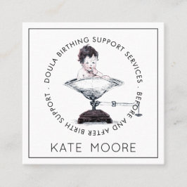Doula Mid Ehefrau Birth Services Quadratische Visitenkarte