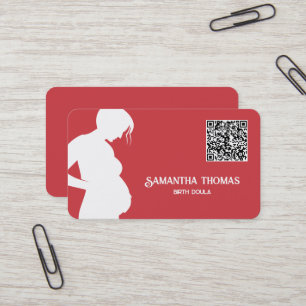 Doula Midfrau QR Code Visitenkarte