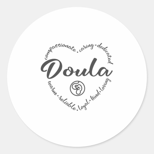 Doula, Schwangerschaft, Geburt Runder Aufkleber (Vorderseite)