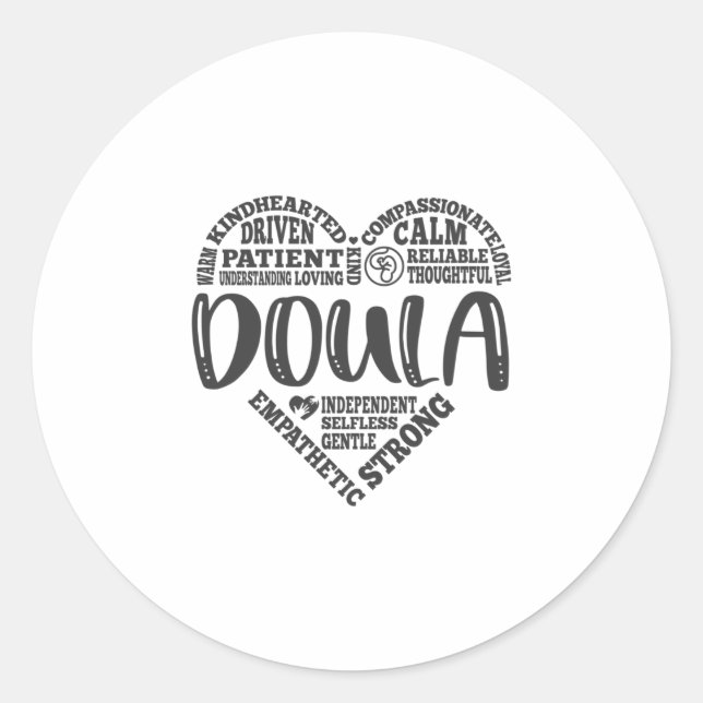Doula, Schwangerschaft, Geburt Runder Aufkleber (Vorderseite)