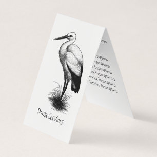 Doula Services Stork Business Cards Visitenkarten