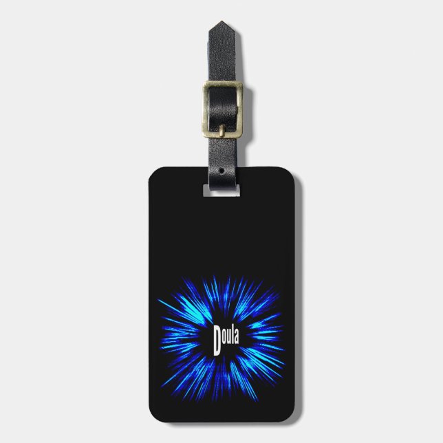 Doula-Star-Explosion Gepäckanhänger (Vorderseite vertikal)