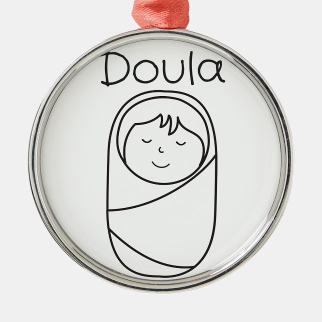 Doula und Baby Doula Geschenk Ornament Aus Metall (Vorne)