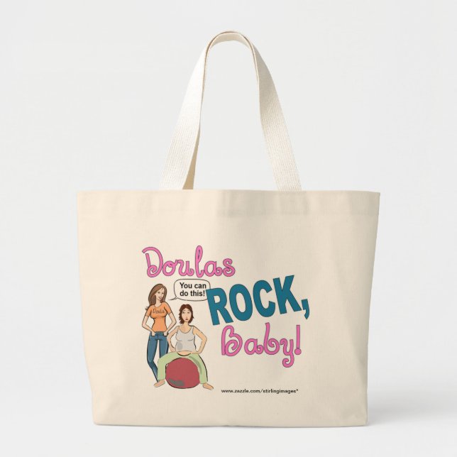 Doulas Felsen! Geschenke Jumbo Stoffbeutel (Vorne)