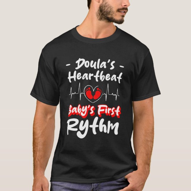 Doulas Heartbeat Babys Fist Rythm Midfrau T-Shirt (Vorderseite)