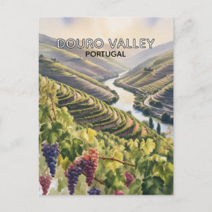 Douro Valley Portugal Postkarte