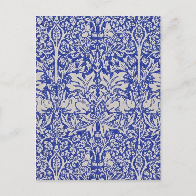 Dove and Rabbit, William Morris Postkarte (Vorderseite)