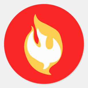 Dove-Aufkleber für die Bestätigung Runder Aufkleber