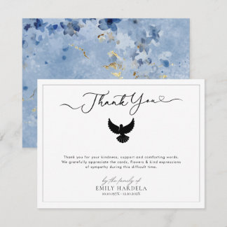 Dove Beerdigung Danke Ihrer Karte Golden Blue Flor