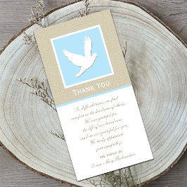 Dove Beileid Vielen Dank Foto Card Dankeskarte