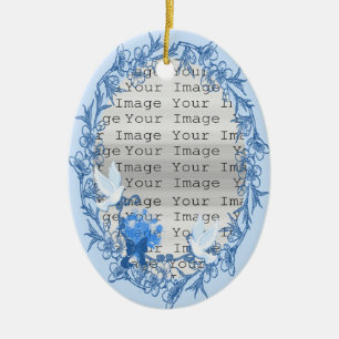 Dove Benutzerdefiniertes oval Ornament