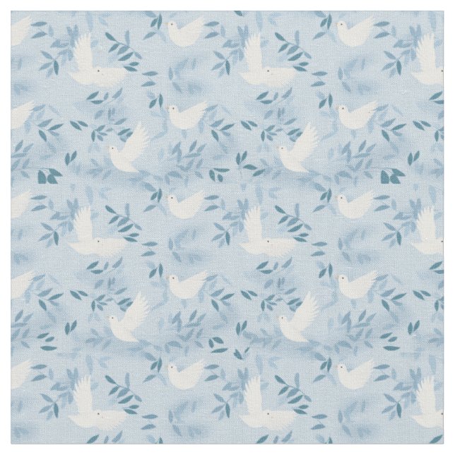 Dove Bird Blue Stoff (Nahaufnahme)