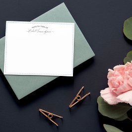 Dove Blue aus dem Schreibtisch Name in Script Mitteilungskarte