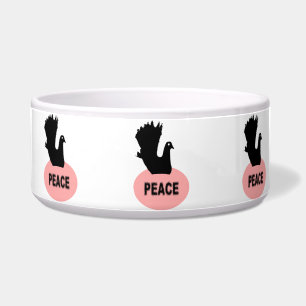 Dove Bowl, schwarz und rosa Napf