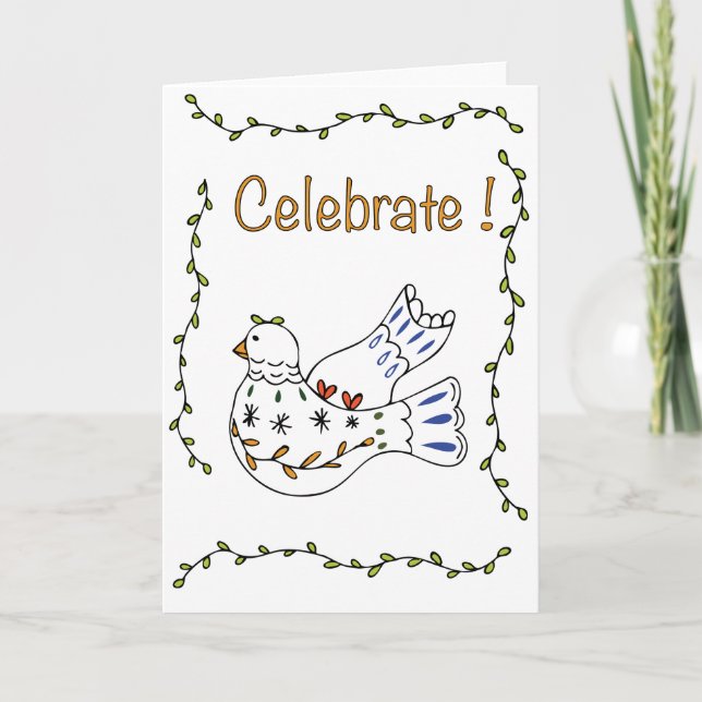 Dove Celebrate Card Karte (Vorderseite)