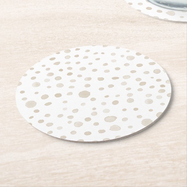 Dove Confetti Wasserfarbe Dots Paper Untersetzer (Angewinkelt)