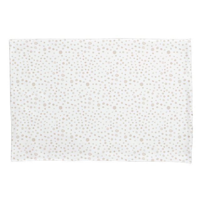 Dove Confetti Wasserfarbe Dots Pillowcase Kissenbezug (Vorderseite)