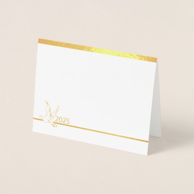 Dove Custom Foil Note Card Folienkarte (Vorderseite)