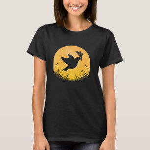 Dove Easy Halloween Outfit Taube Bird Moon Costum T-Shirt
