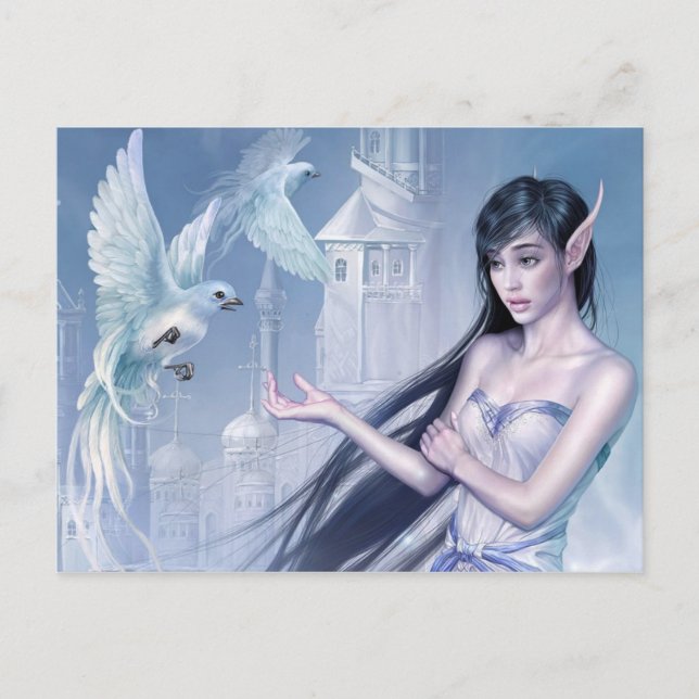 Dove Elf Princess Postkarte (Vorderseite)