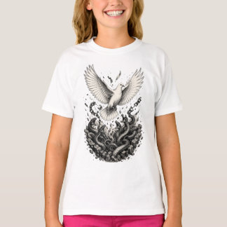 Dove entkommt Schlangengrube Schwarz-Weiß-Tattoo  T-Shirt