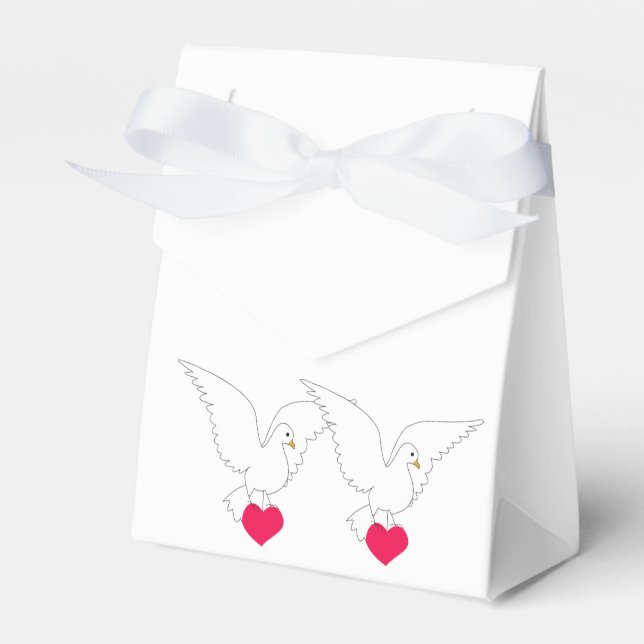 Dove Favor Box Geschenkschachtel (Vorderseite)