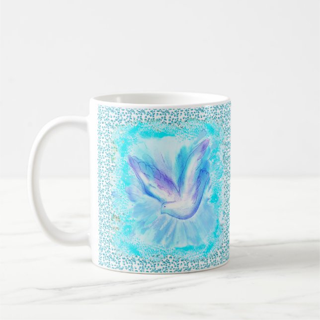 Dove Flying christliche Tasse (Links)