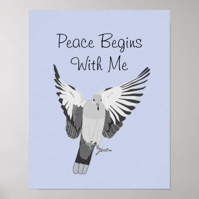 Dove - Friede beginnt mit meiner Printwerbung Poster (Vorne)