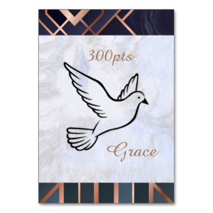 Dove Grace Card Tischnummer