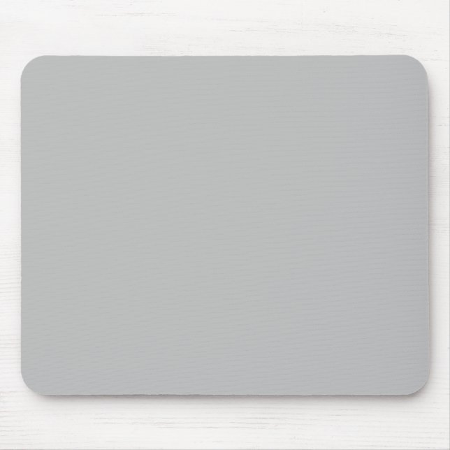 Dove Gray Silver Solid Trend Hintergrund Mousepad (Vorne)