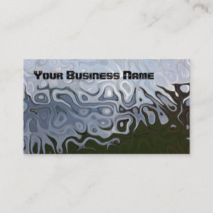 Dove Gray, Slate, Black Abstrakt Business Card Visitenkarte