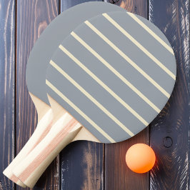Dove Gray Striping und Solid Ping Pong Paddle Tischtennis Schläger