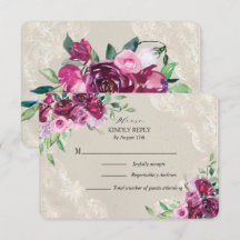 Dove Gray & Wine and Pink Roses Wedding