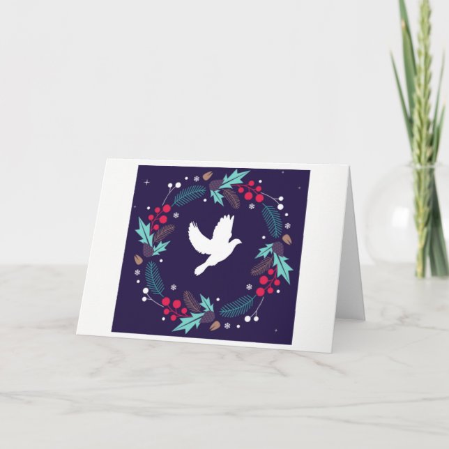 Dove Holiday Card Feiertagskarte (Vorderseite)