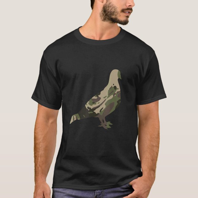 Dove Junting Trip chaotisch bun Jäger Bird Militar T-Shirt (Vorderseite)