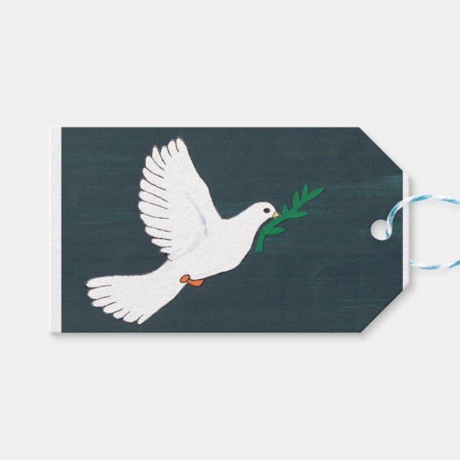 Dove - Kids Art für CHOC Geschenkanhänger (Vorderseite (Horizontal))