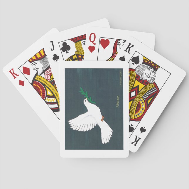 Dove - Kids Art für CHOC Spielkarten (Rückseite)