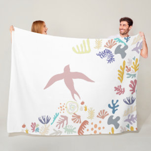 Dove Matisse Art Elements Fleecedecke