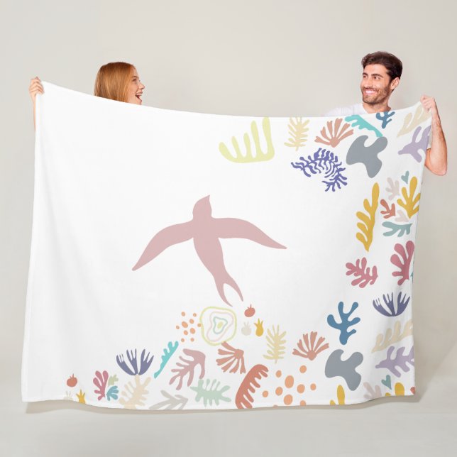 Dove Matisse Art Elements Fleecedecke (Beispiel)